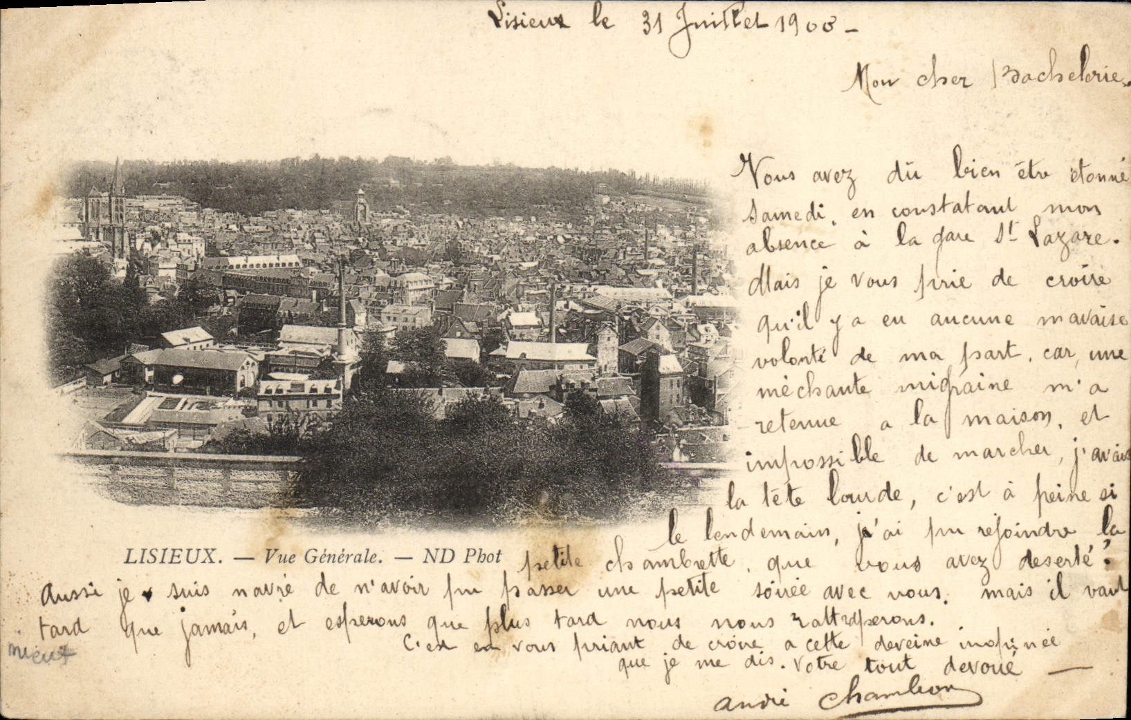 CPA Lisieux Vue generale