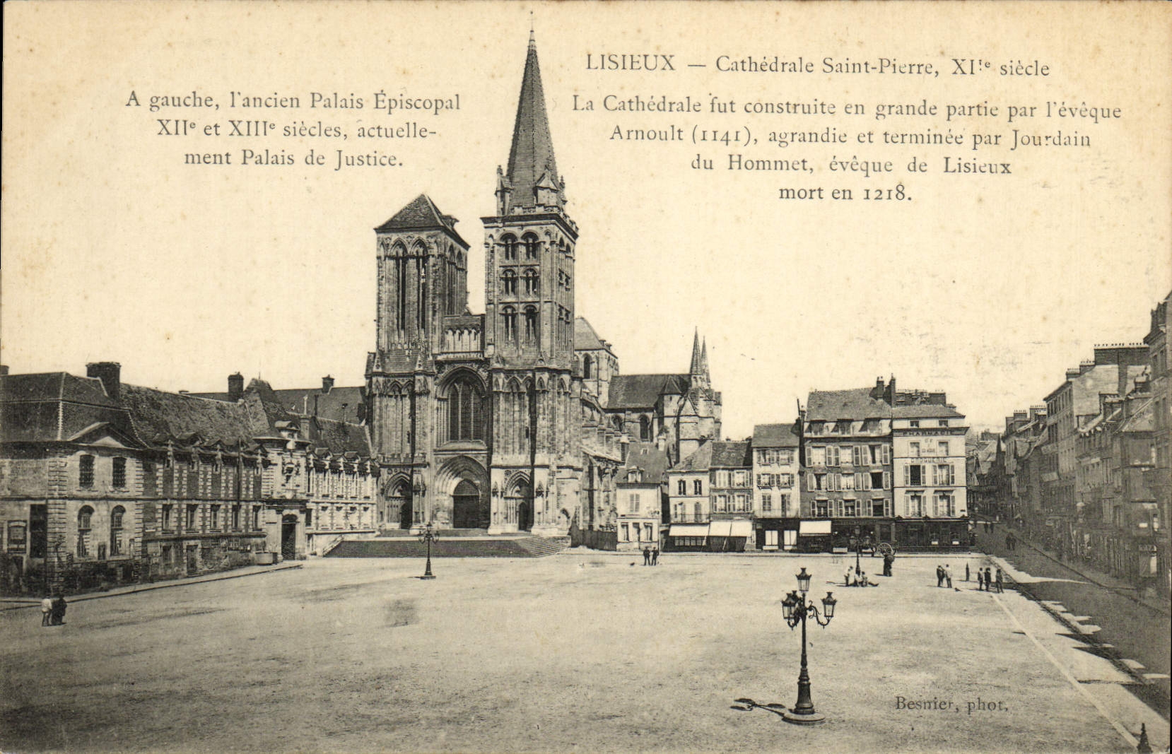 Piedras de afilar del santo de Lisieux Cathedrale de la POSTAL de la VENDIMIA