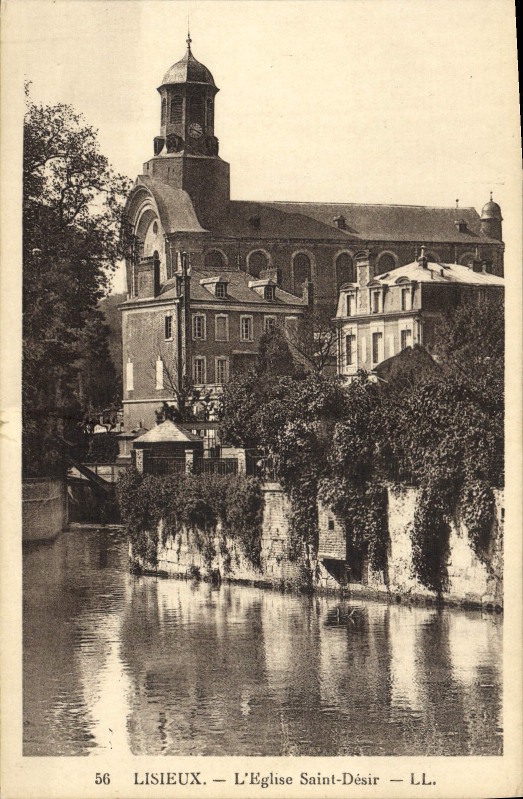 POSTAL Lisieux de la VENDIMIA el deseo santo de la iglesia
