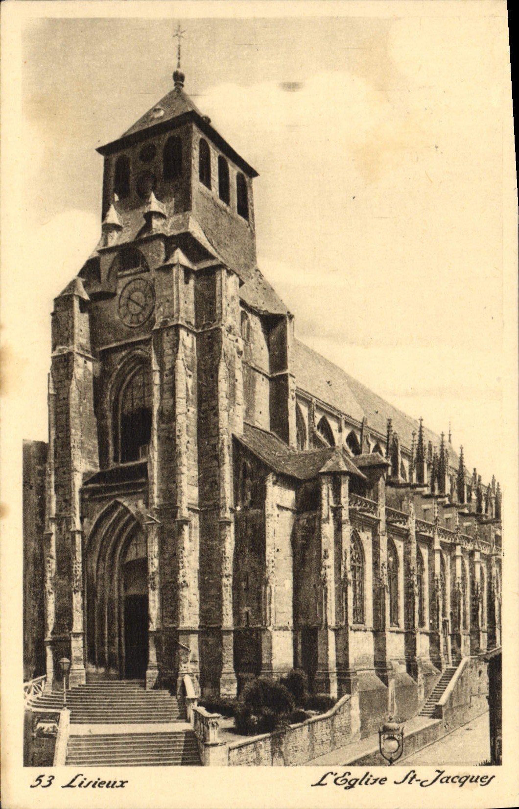 CPA Lisieux l'eglise St Jacques