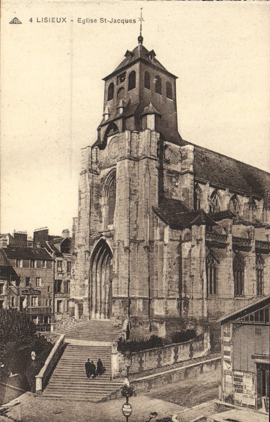St Jacques de la iglesia de Lisieux de la POSTAL de la VENDIMIA