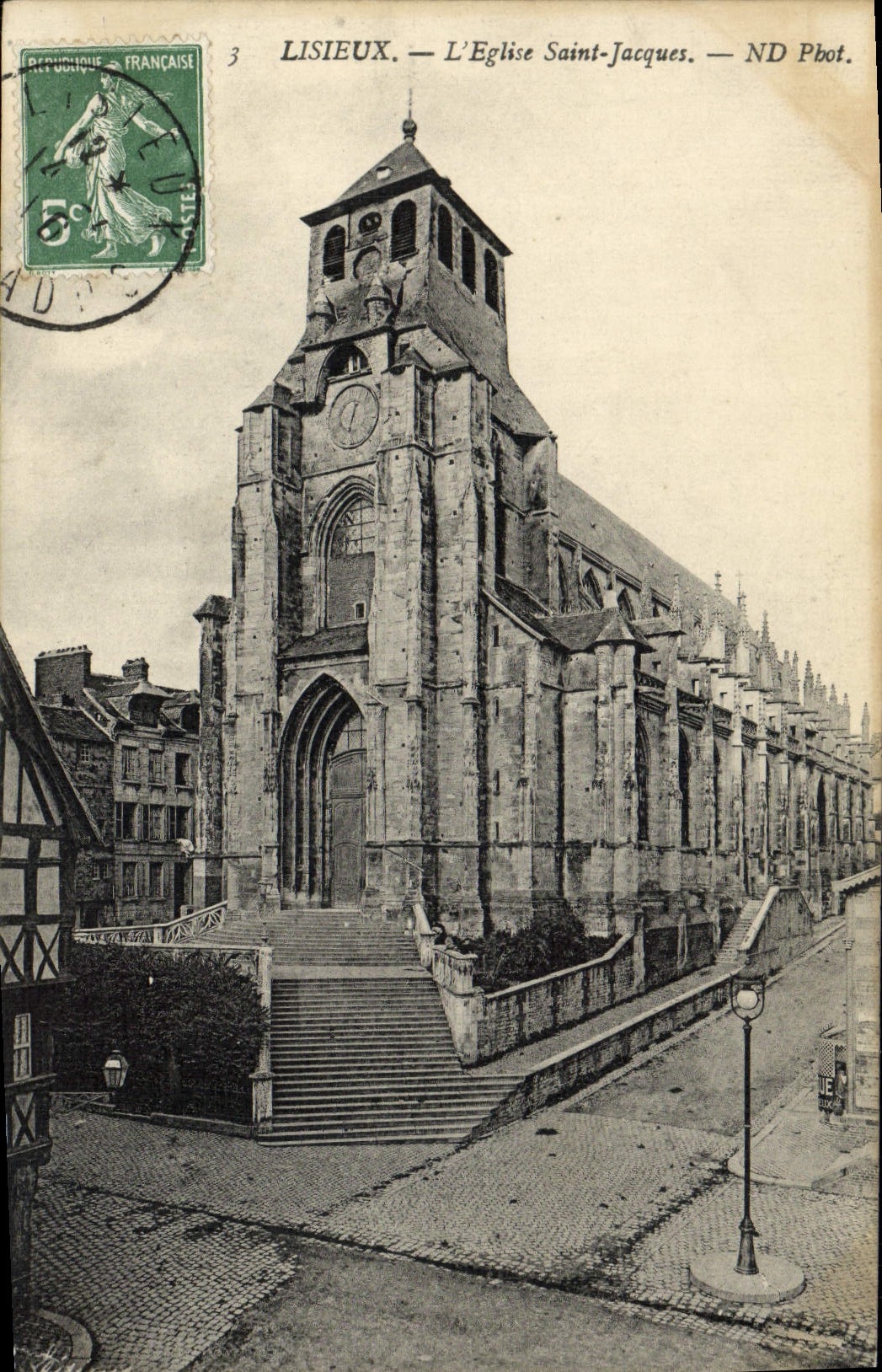 CPA Lisieux L'eglise st jacques