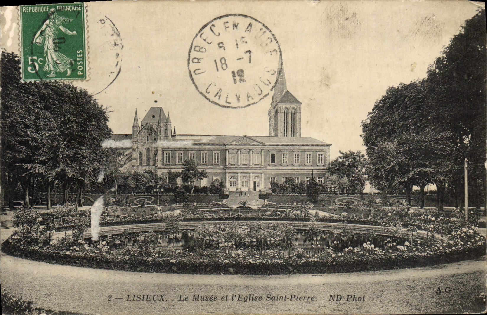 POSTAL Lisieux de la VENDIMIA el museo y las piedras de afilar del santo de la iglesia