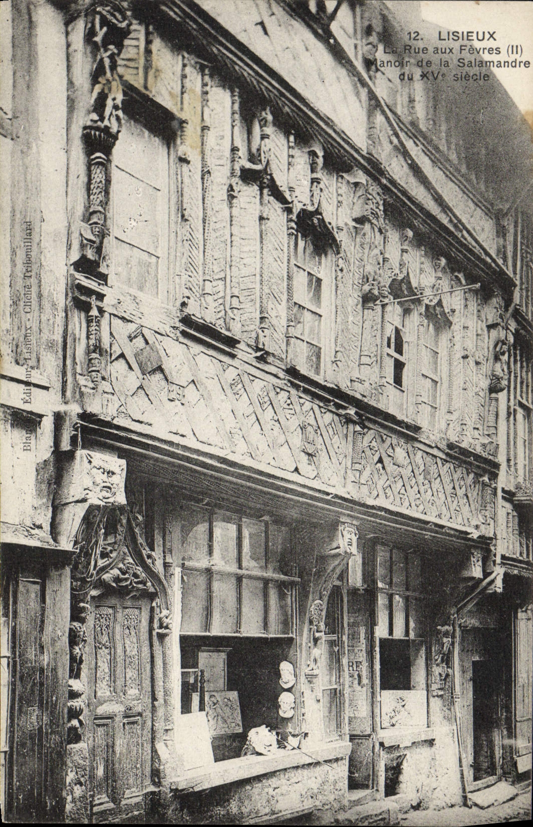 POSTAL Lisieux de la VENDIMIA la calle con el señorío del boilermen del Salamander