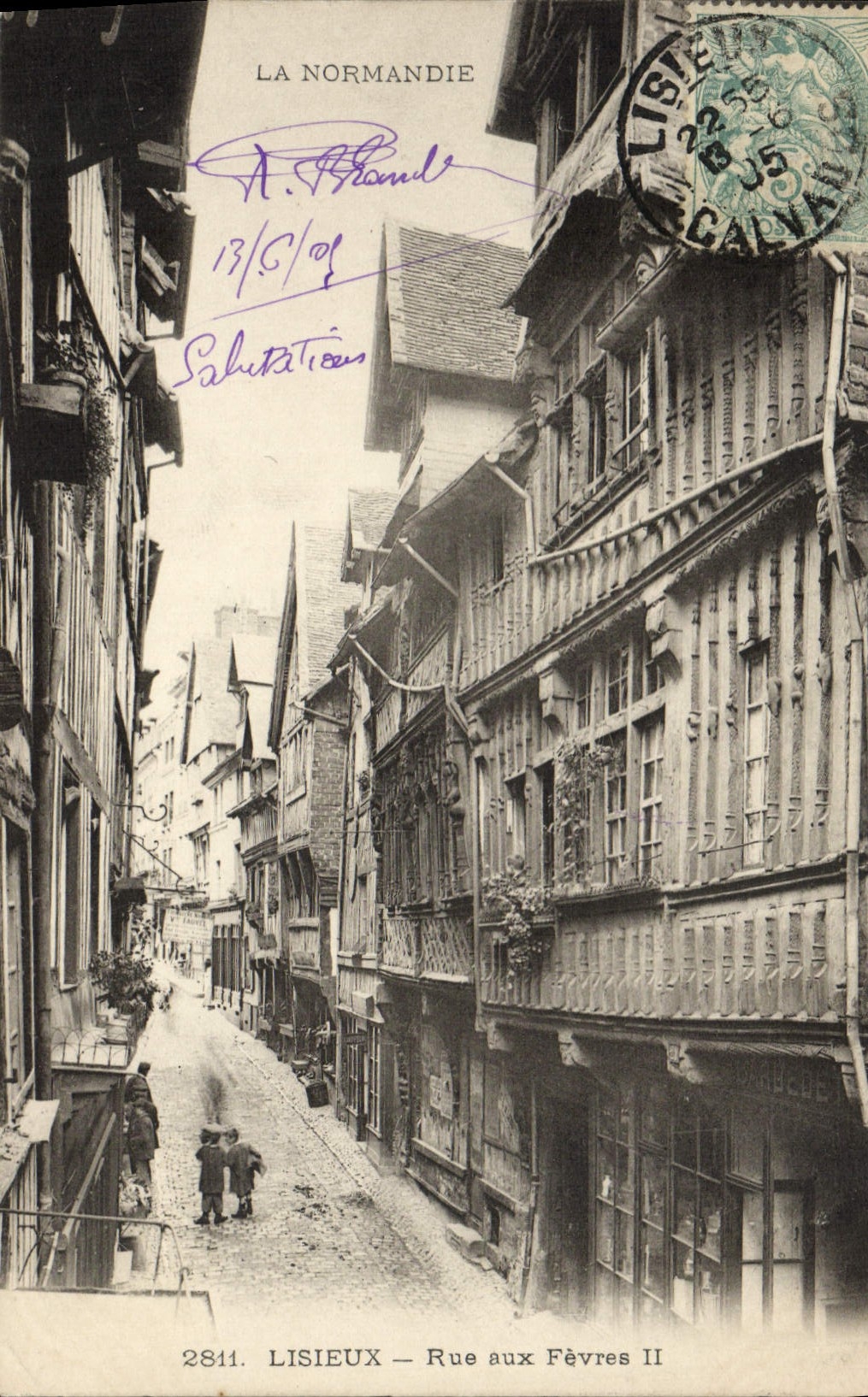 CPA Lisieux Rue Aux Fevres
