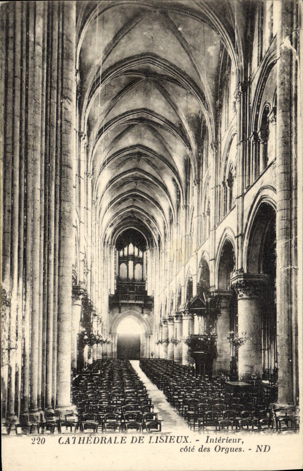 Catedral de la POSTAL de la VENDIMIA de Lisieux