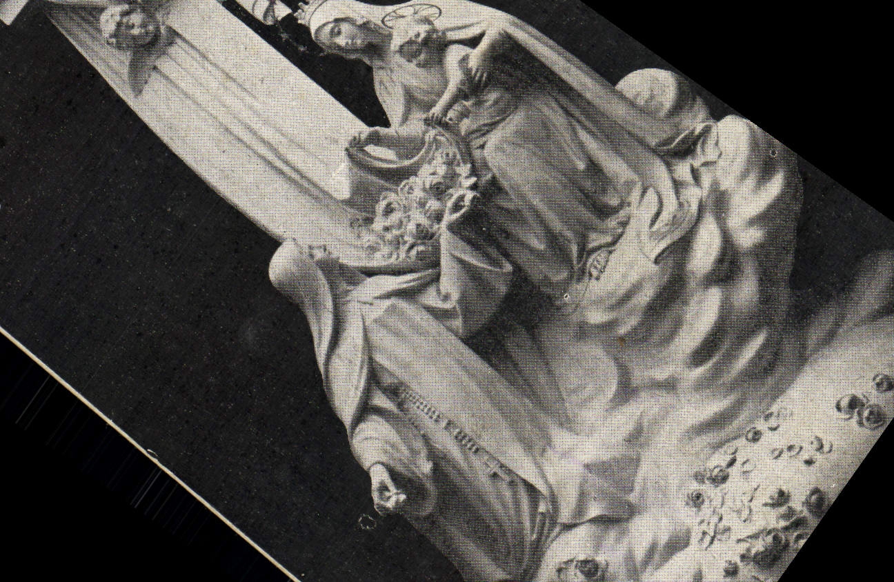 CPA La Therese de l'enfant jesus effeuillant sur la terre les roses Lisieux