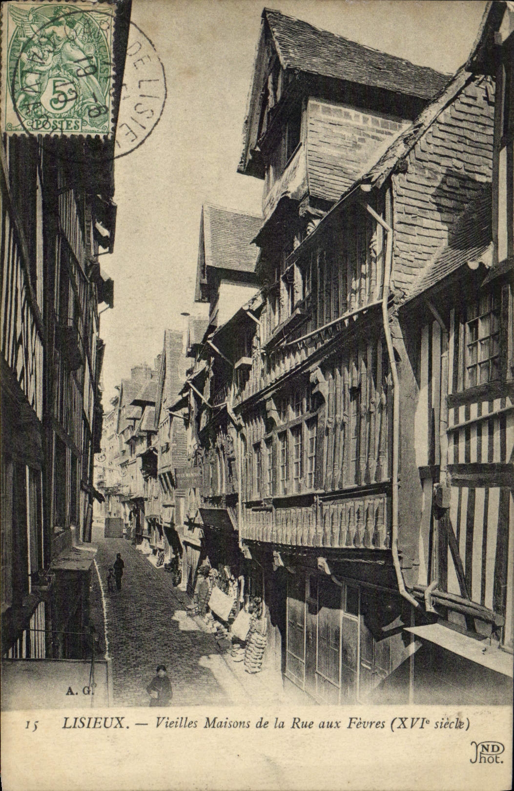 CPA Lisieux Vieilles Maisons de la rue aux fevres