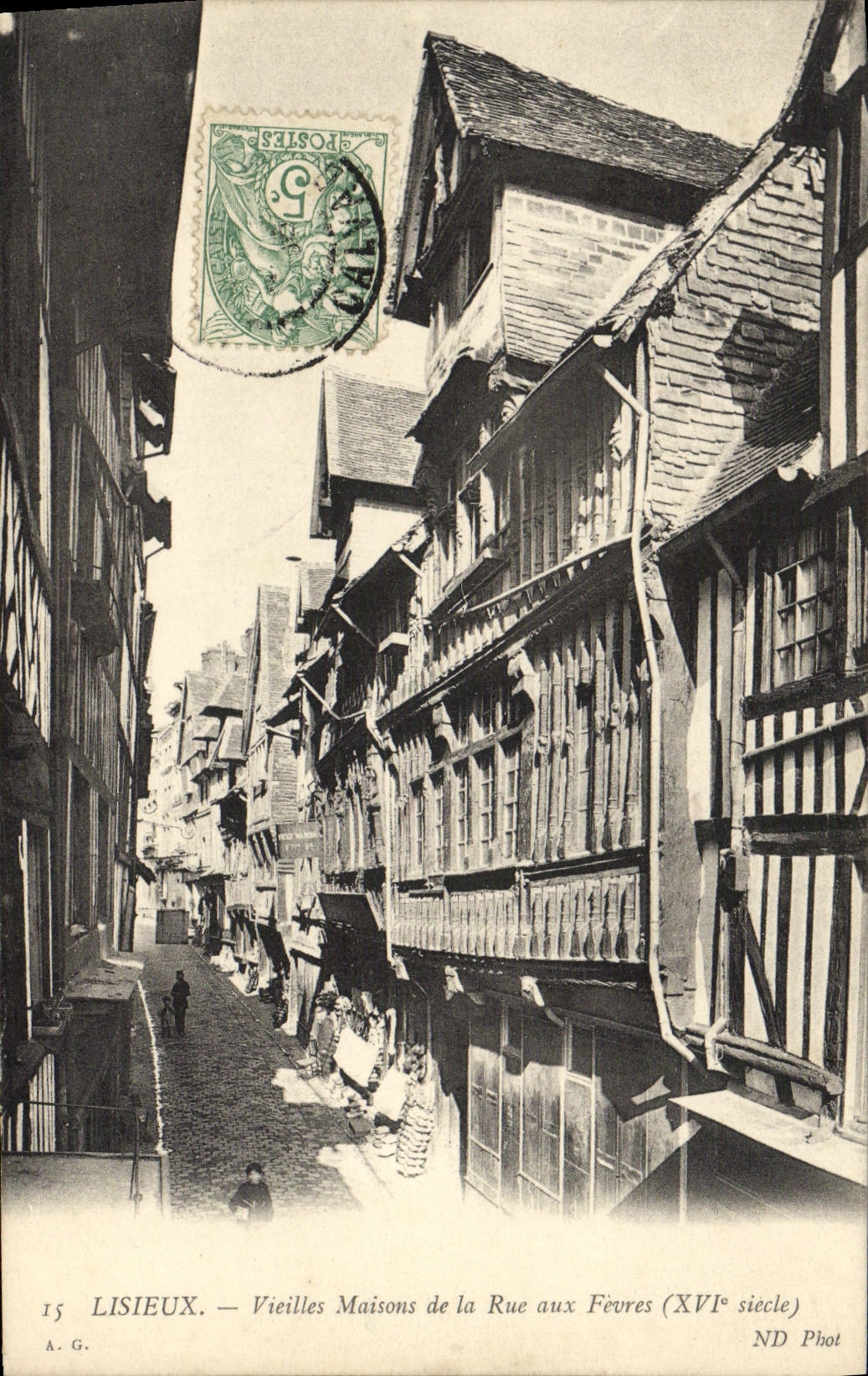CPA Lisieux Vieilles Maisons de la rue aux fevres