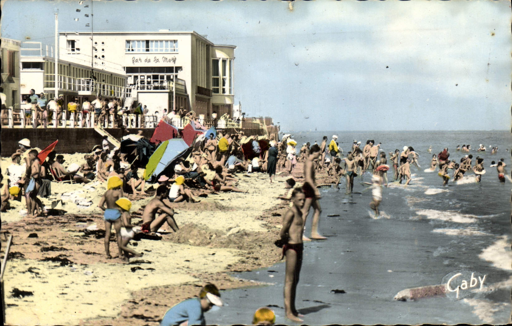 MODERN CARD Luc on sea the beach and the casino