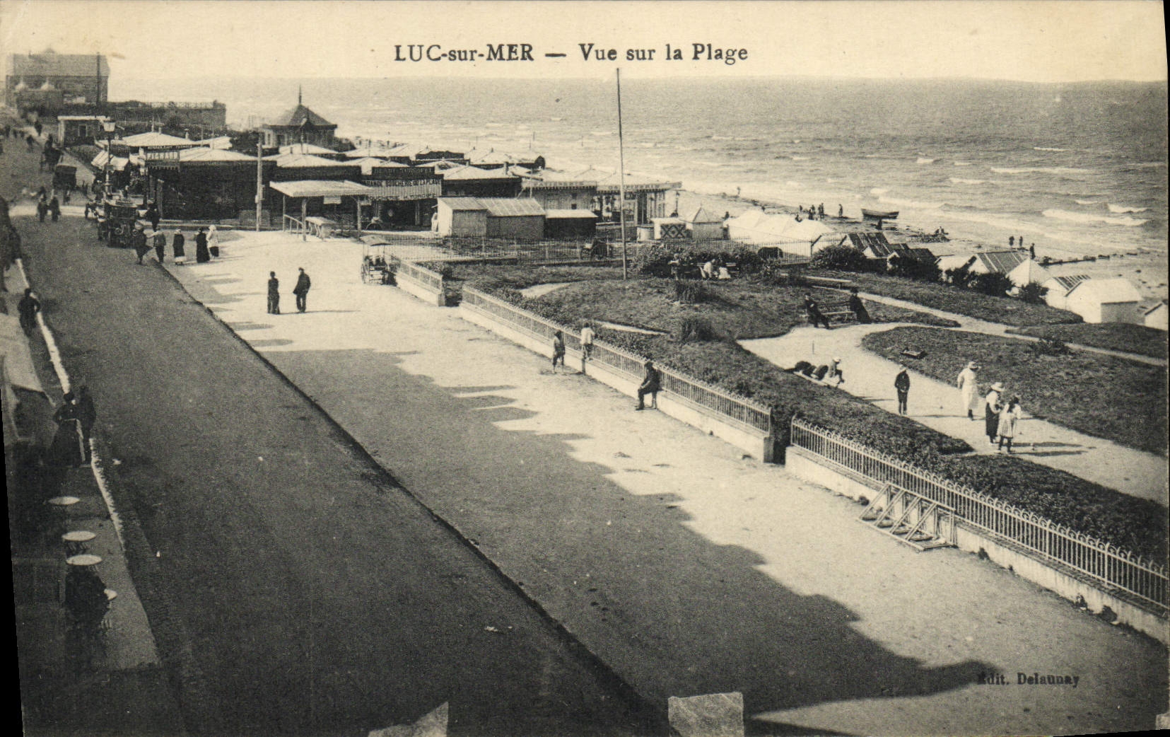CPA Luc Sur mer vue sur la plage