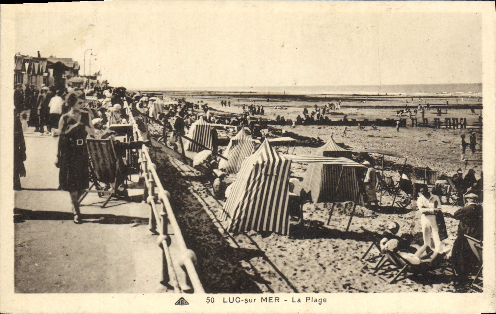 CPA Luc Sur mer la plage