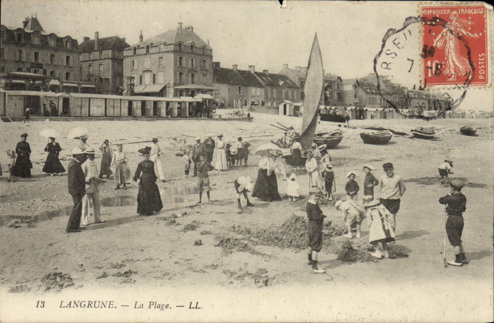 CPA Langrune la plage