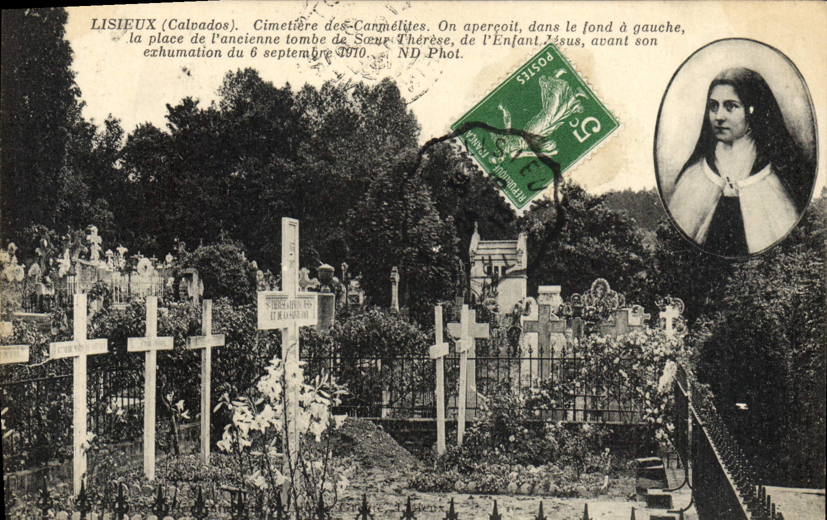 CPA Lisieux Cimetiere Therese de l'Enfant Jesus Carmelites