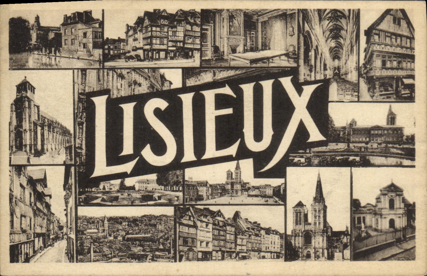 POSTAL Lisieux de la VENDIMIA