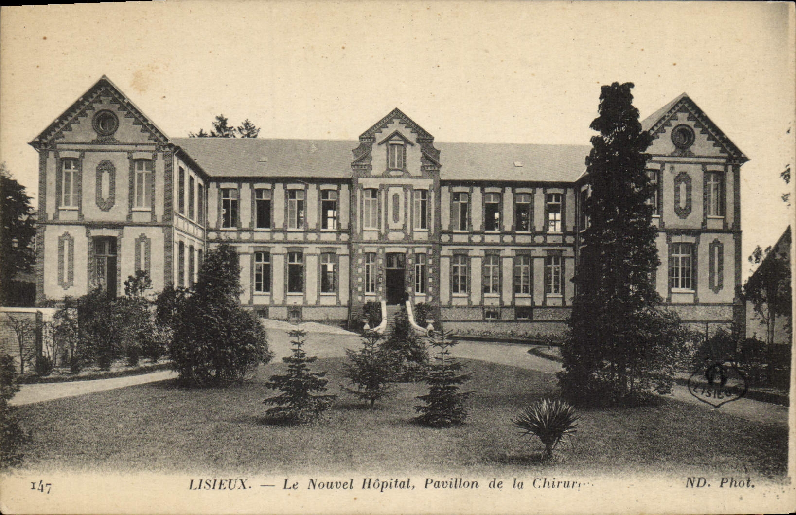 CPA Lisieux Le nouvel hopital pavillon de la chrirurgie