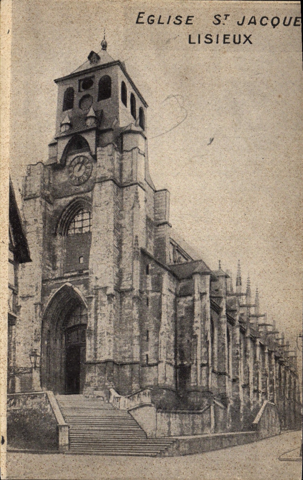 CPA Eglise st jacques Lisieux