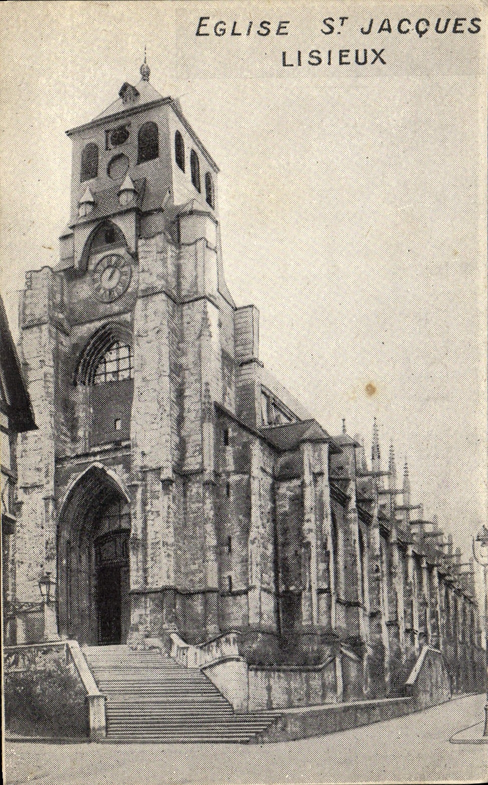 CPA Eglise st jacques Lisieux