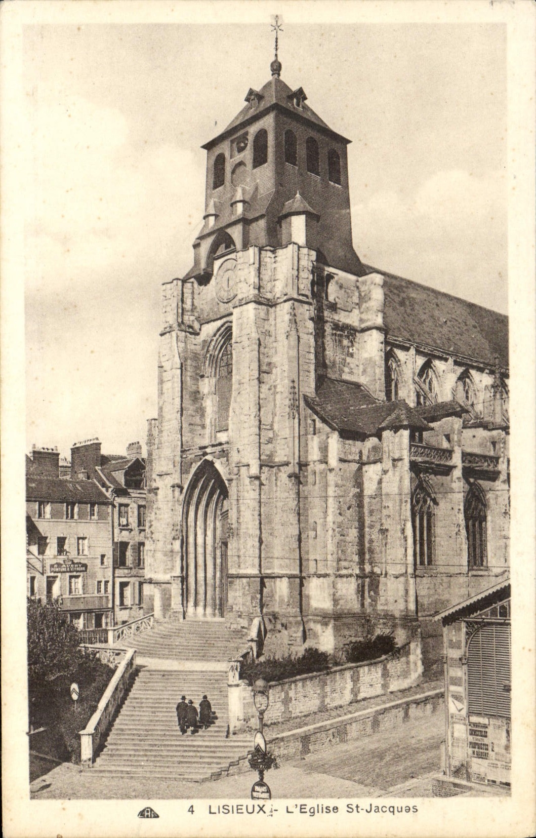 CPA Lisieux Eglise st jacques