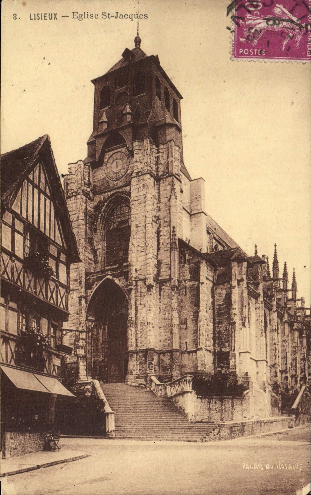 CPA Lisieux Eglise st jacques