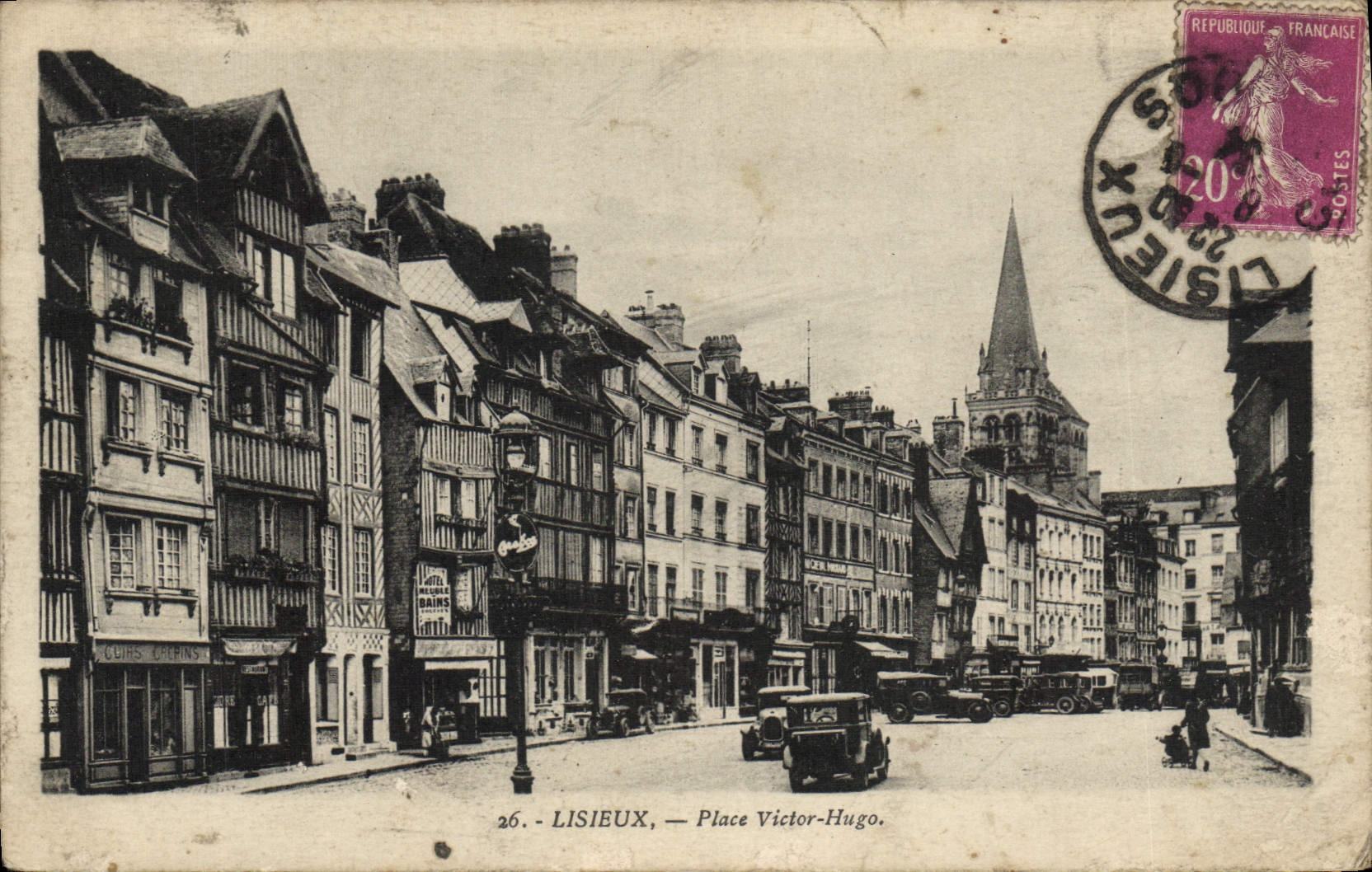 CPA Lisieux Place Victor Hugo