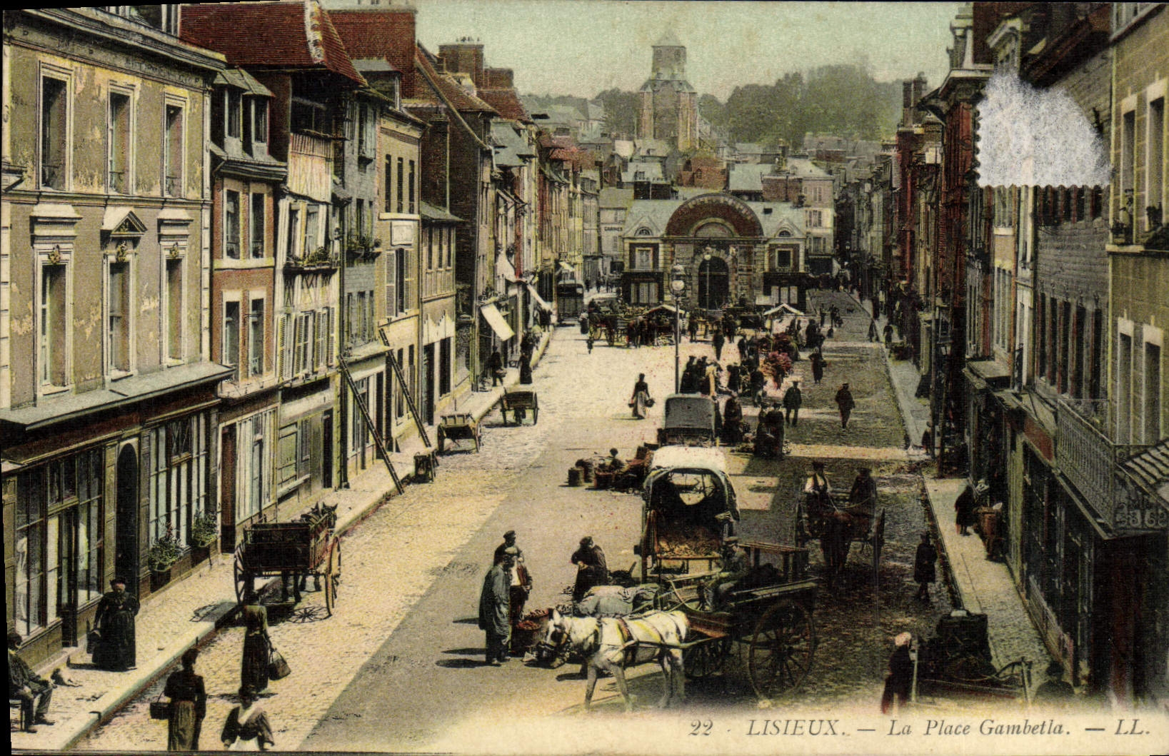 CPA Lisieux La Place Gambetta