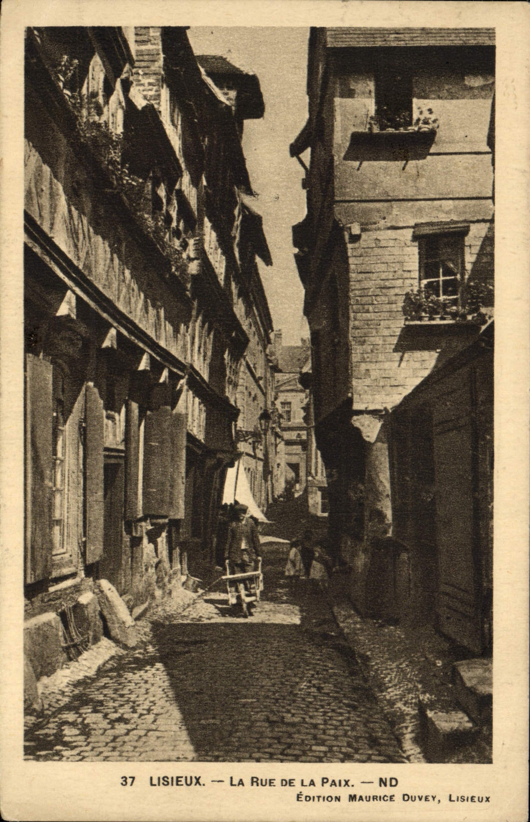 CPA Lisieux La Rue de la Paix 