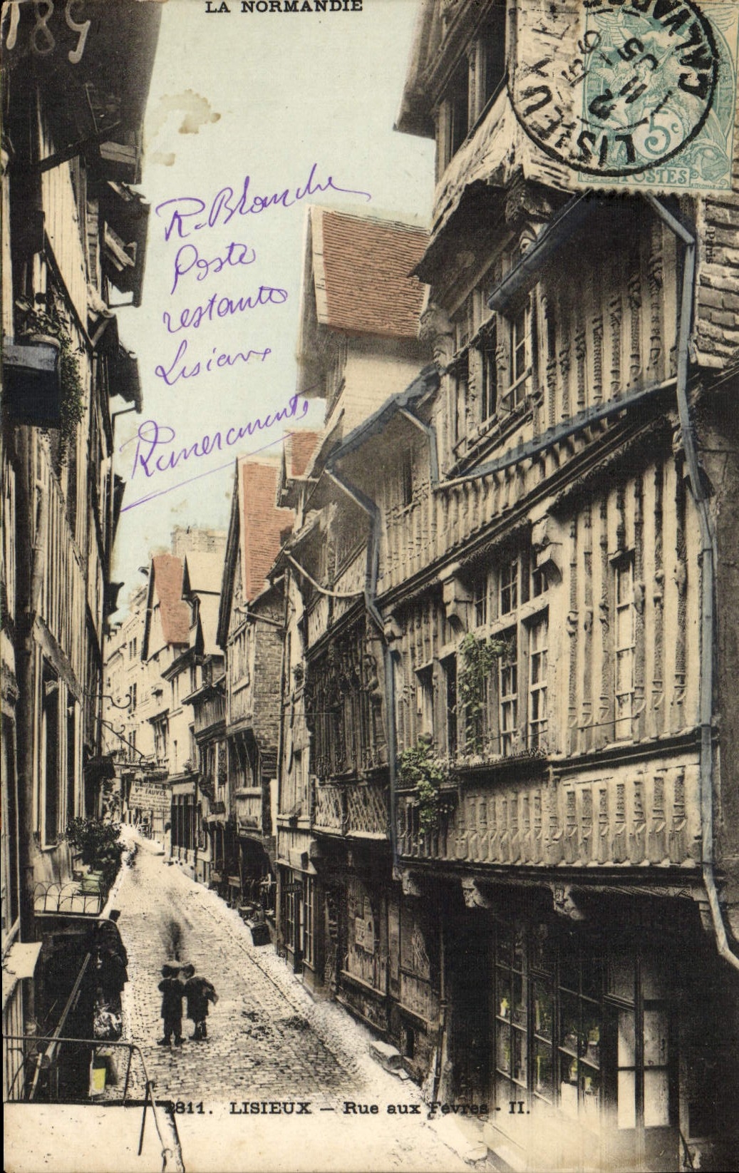 CPA Lisieux Rue aux Fevres 