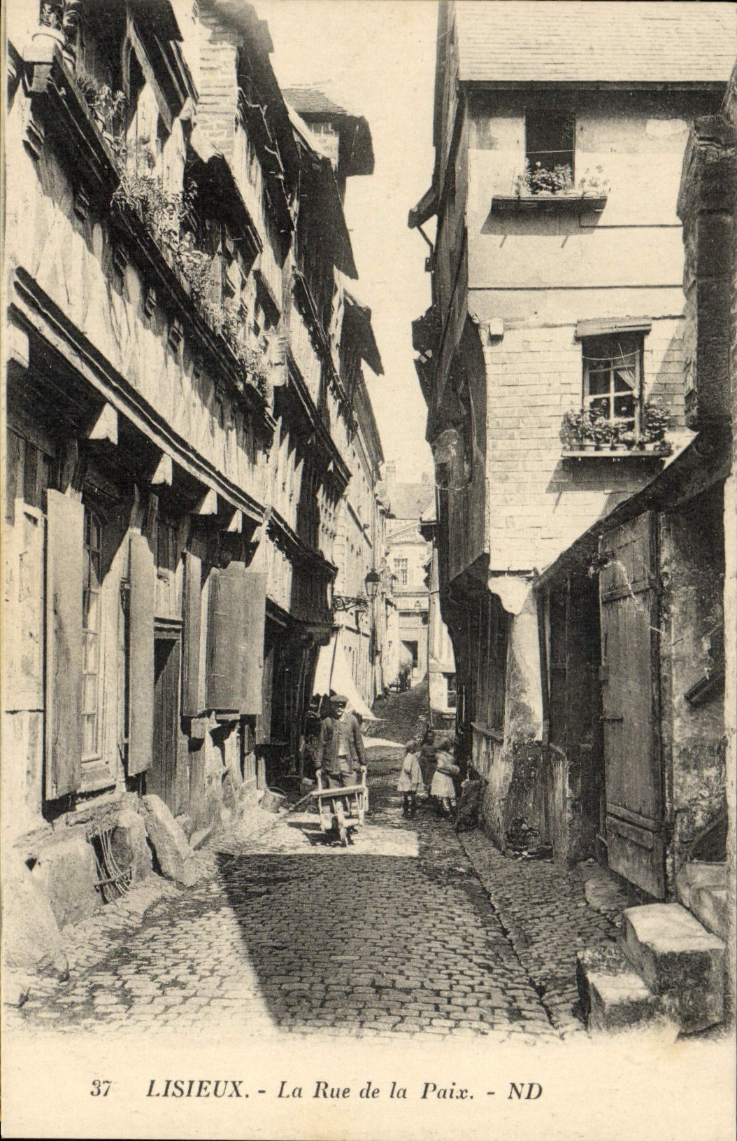 CPA Lisieux La Rue de la Paix 