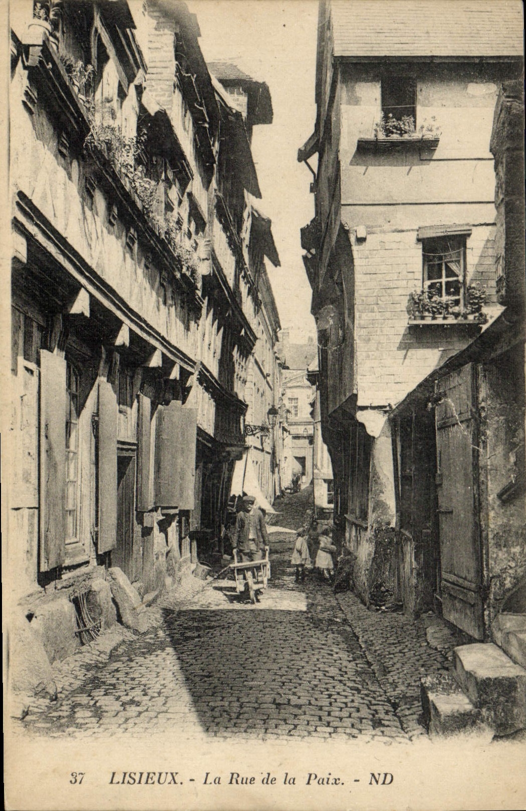 CPA Lisieux La Rue de la Paix 