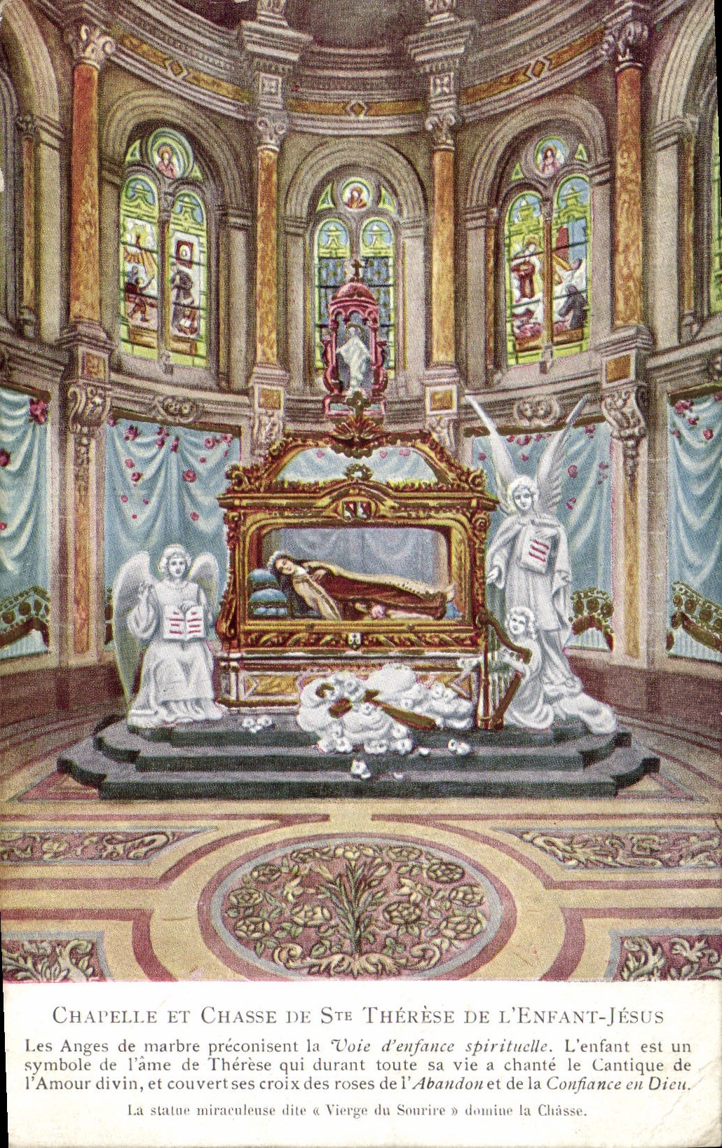 VINTAGE POSTCARD Vault and Drives out co. Therese of the Jesus Child