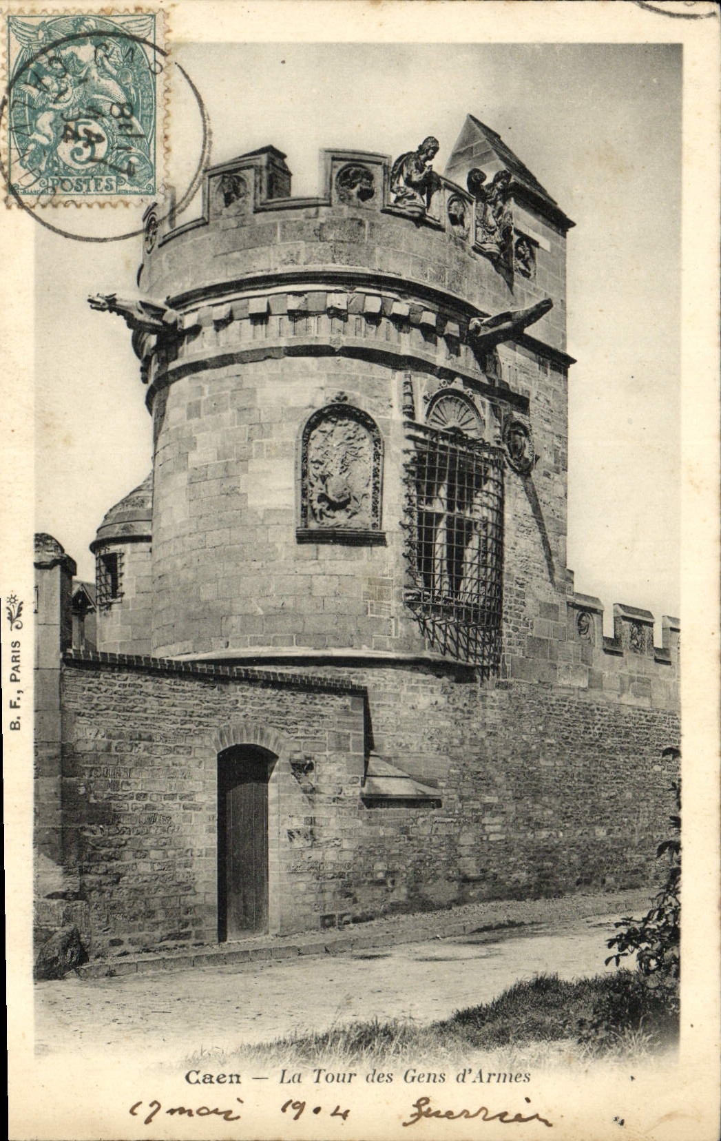 CPA Caen La Tour des Gens d'Armes 
