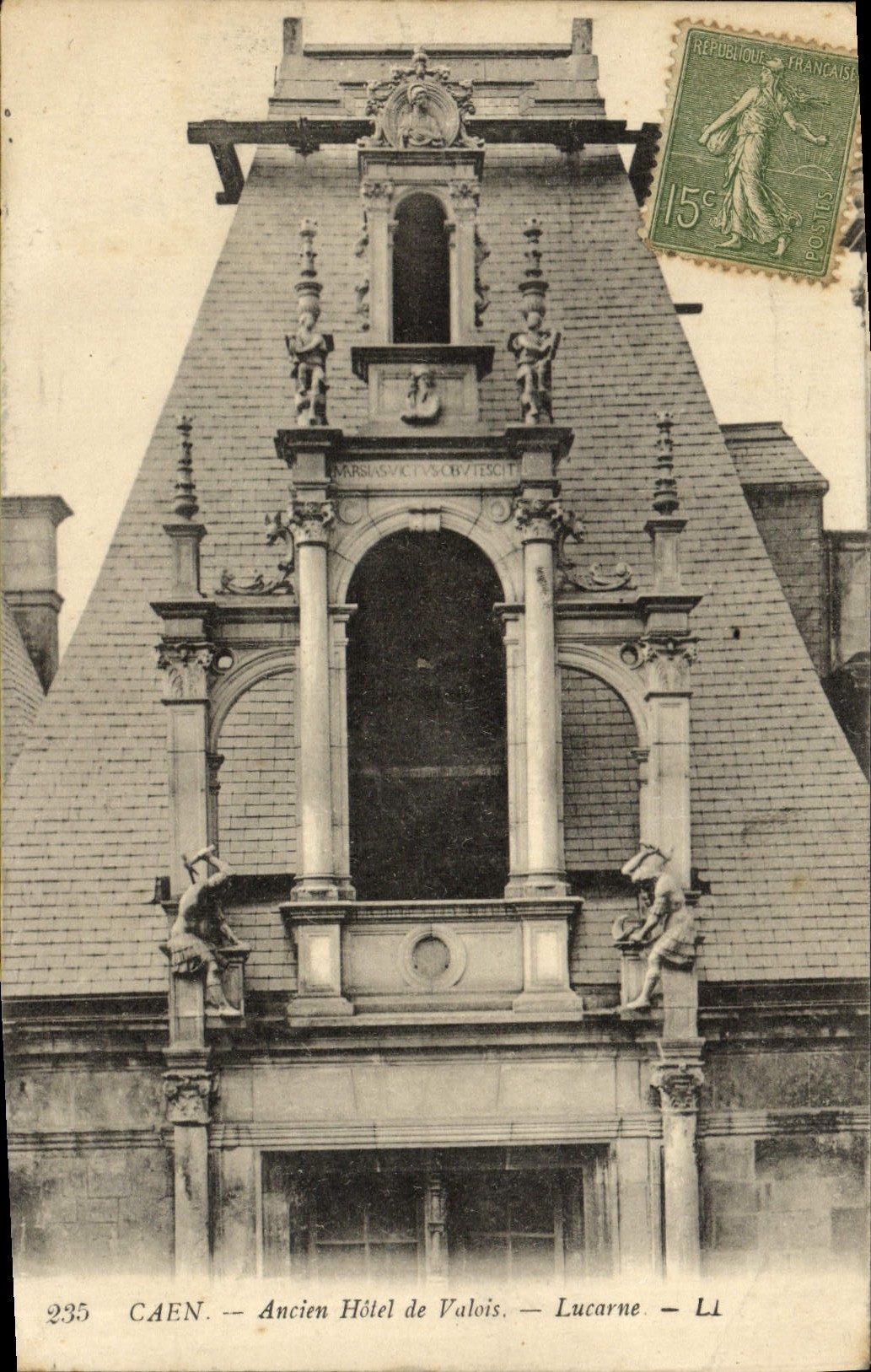 CPA Caen Ancien Hotel de Valois Lucarne 