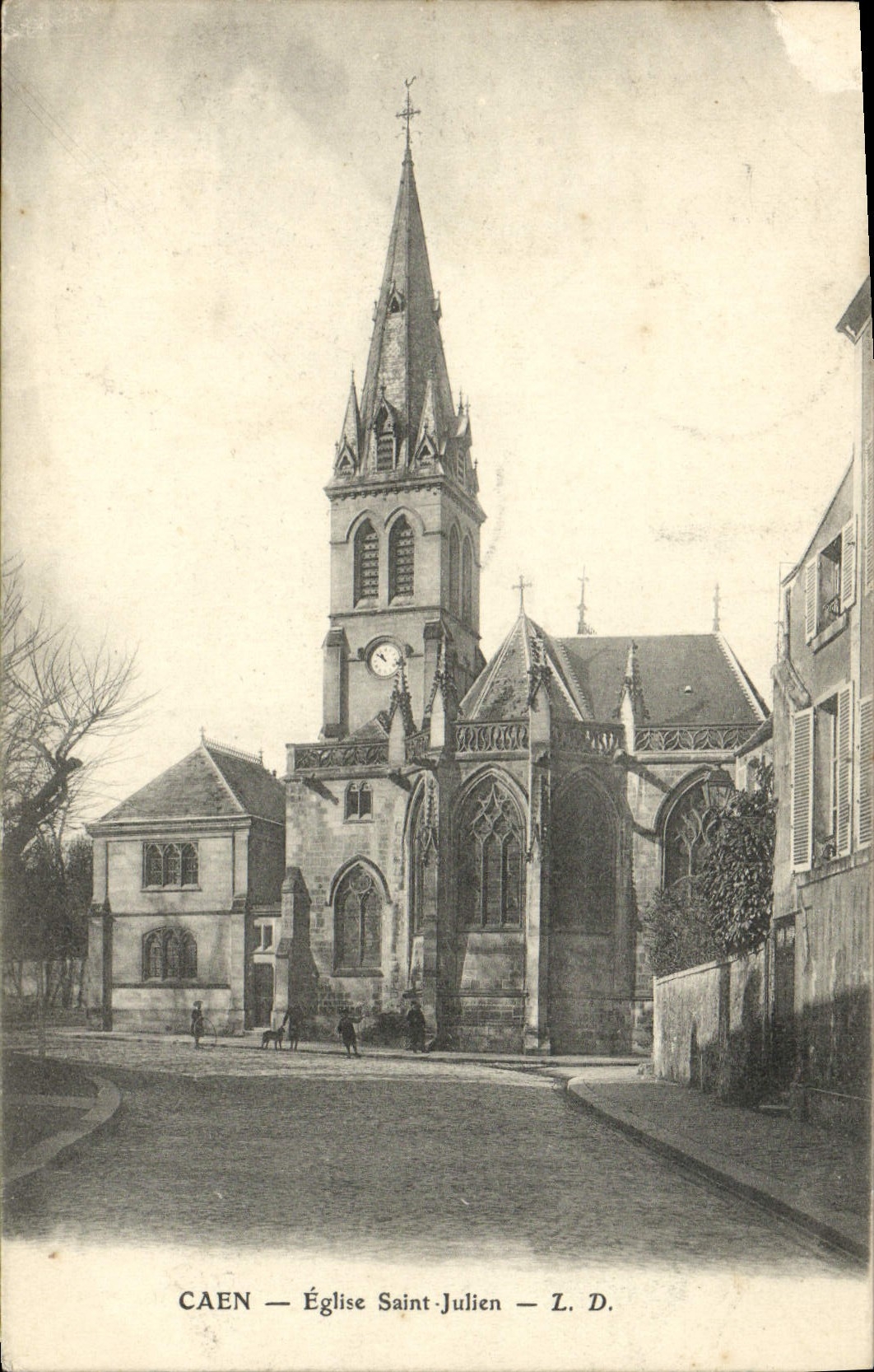 CPA Caen Eglise Saint Julien 