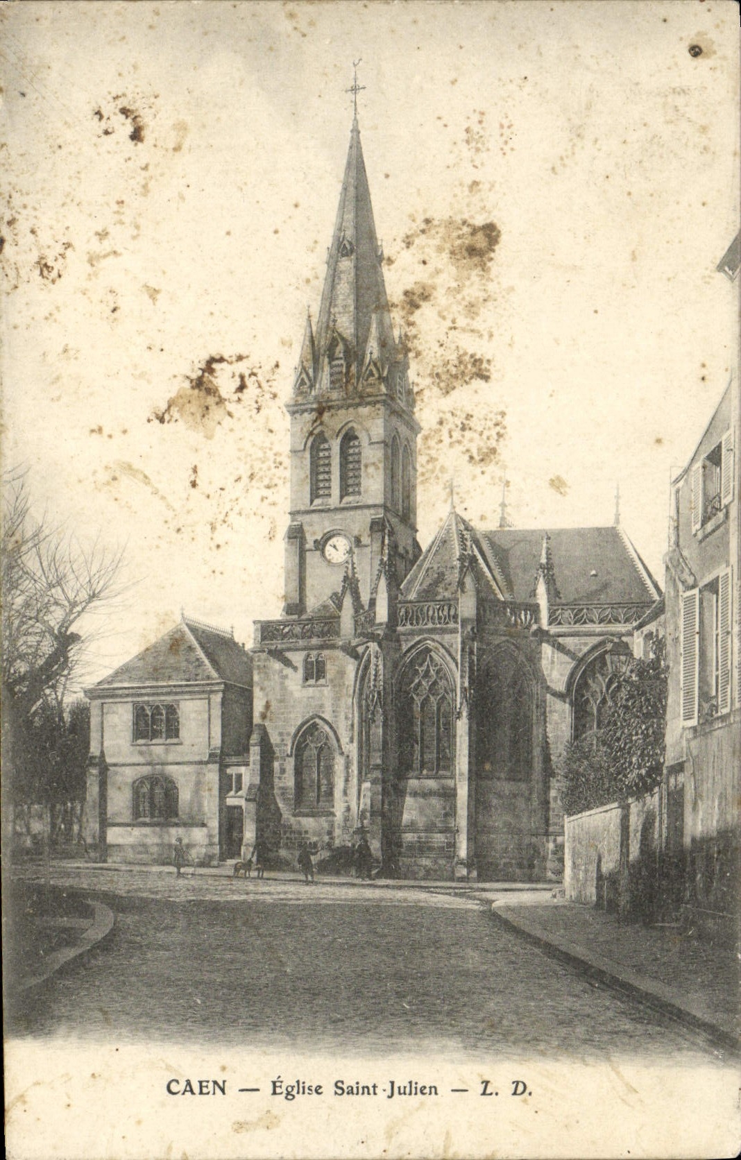 CPA Caen Eglise Saint Julien 