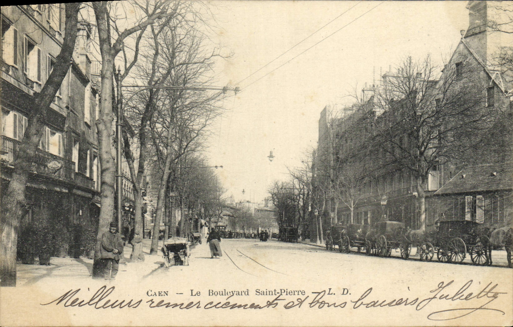 CPA Caen La Boulevard Saint Pierre 
