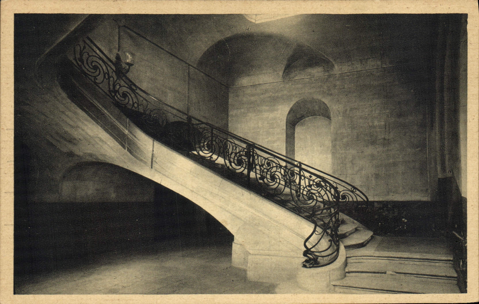 CPA Caen Lycee Malherbe Escalier 