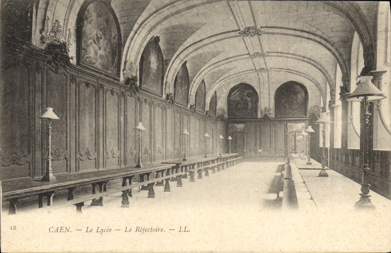 CPA Caen Le Lycee Le Refectoire 