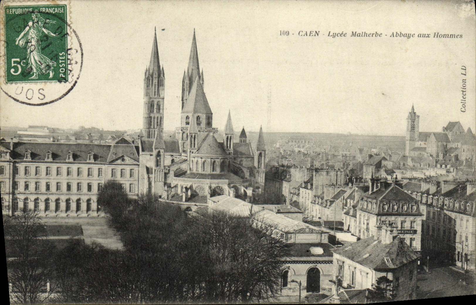 CPA Caen Lycee Malherbe Abbaye aux Hommes 