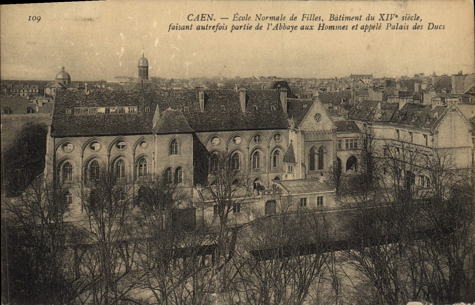 VINTAGE POSTCARD Caen School Norman of Girls