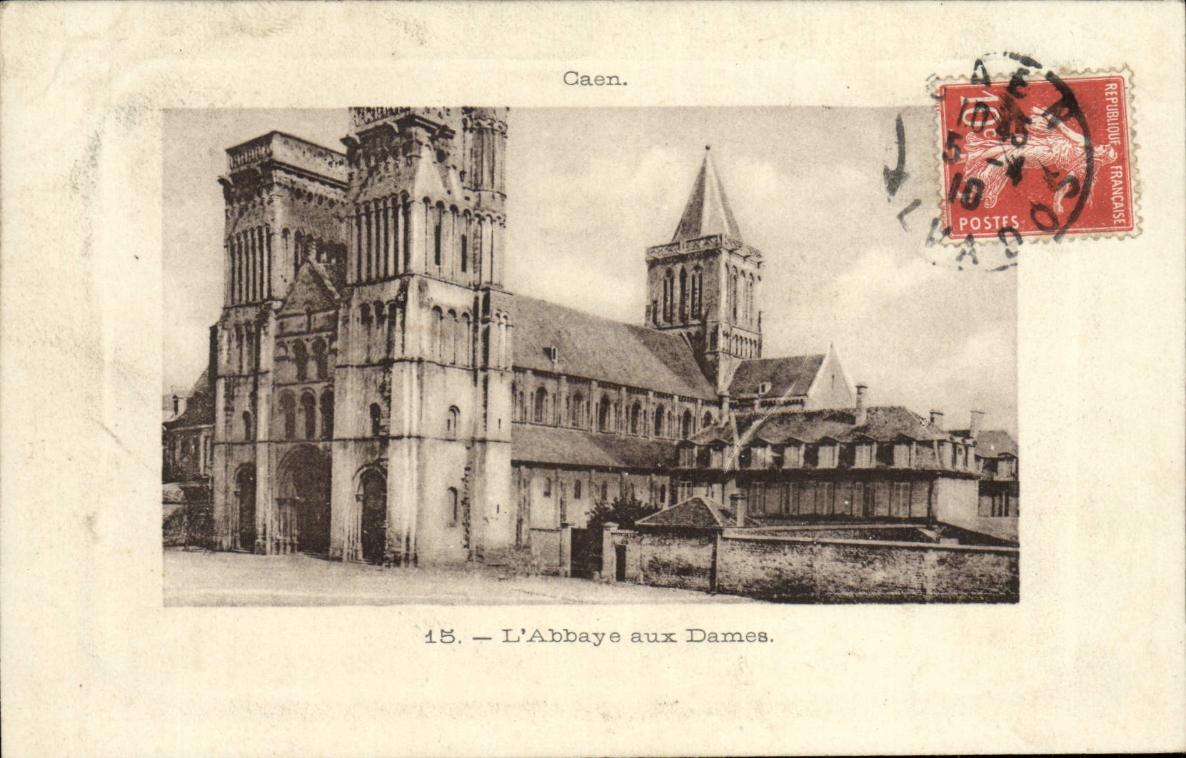 CPA Caen L'Abbaye aux Dames 