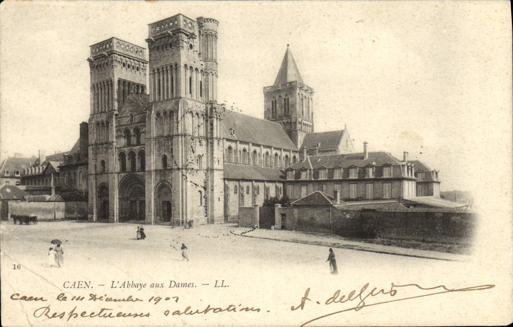 CPA Caen L'Abbaye aux Dames