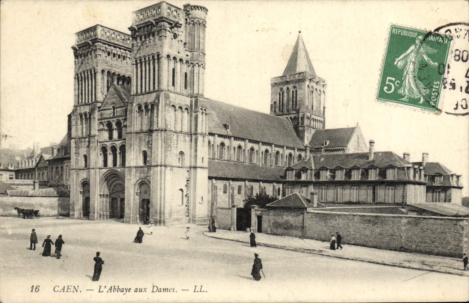 CPA Caen L'Abbaye aux Dames