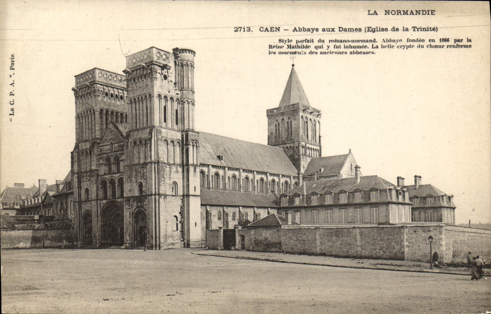 CPA Caen Abbaye aux Dames 