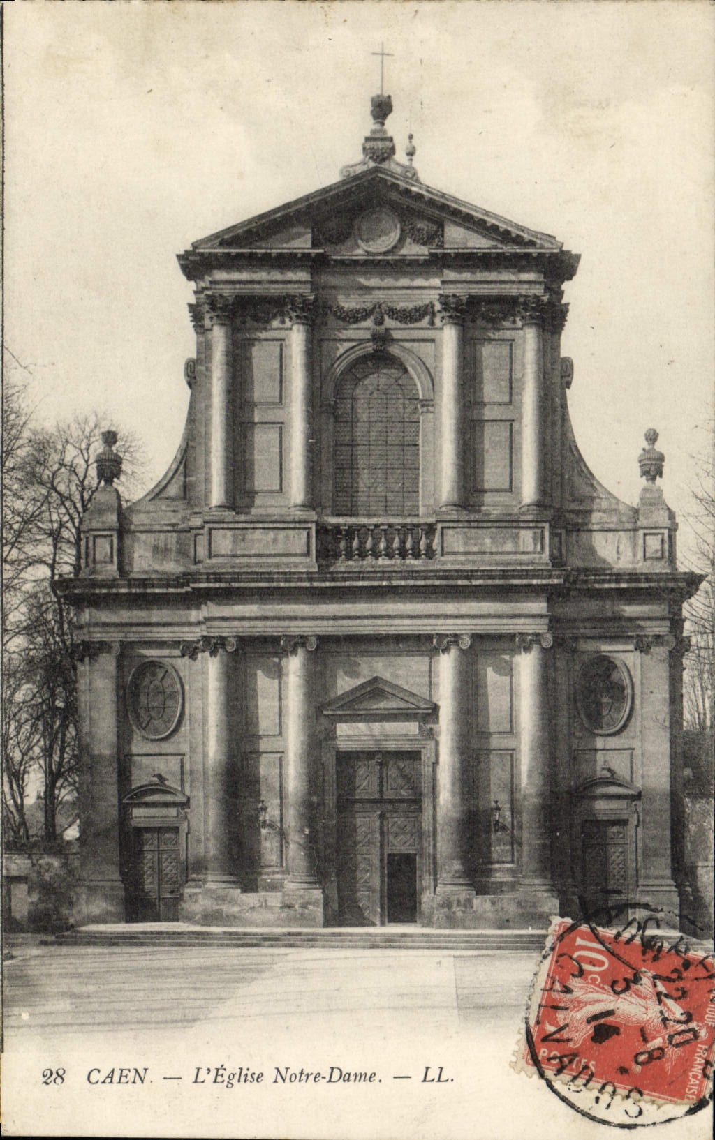 CPA Caen L'Eglise Notre Dame 