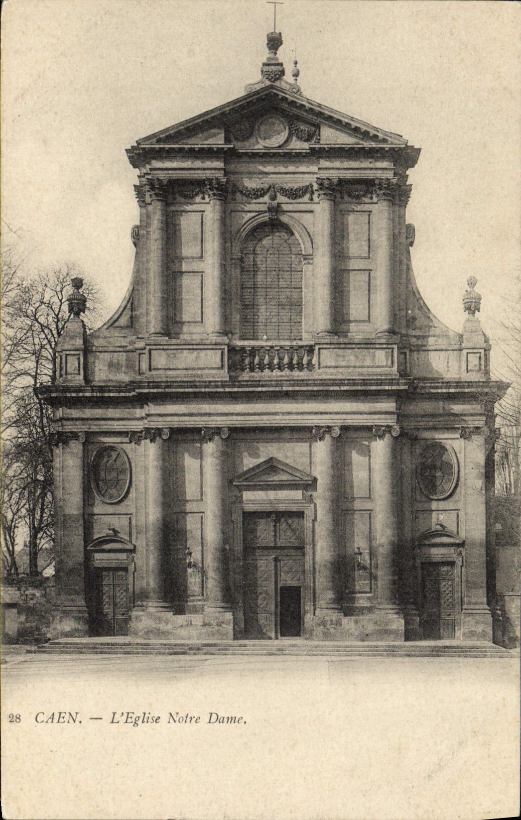 CPA Caen L'Eglise Notre Dame 