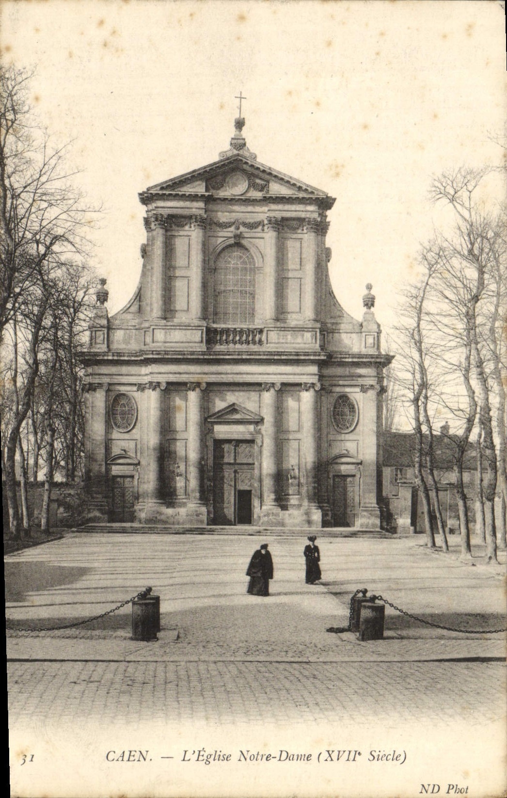 CPA Caen L'eglise notre dame
