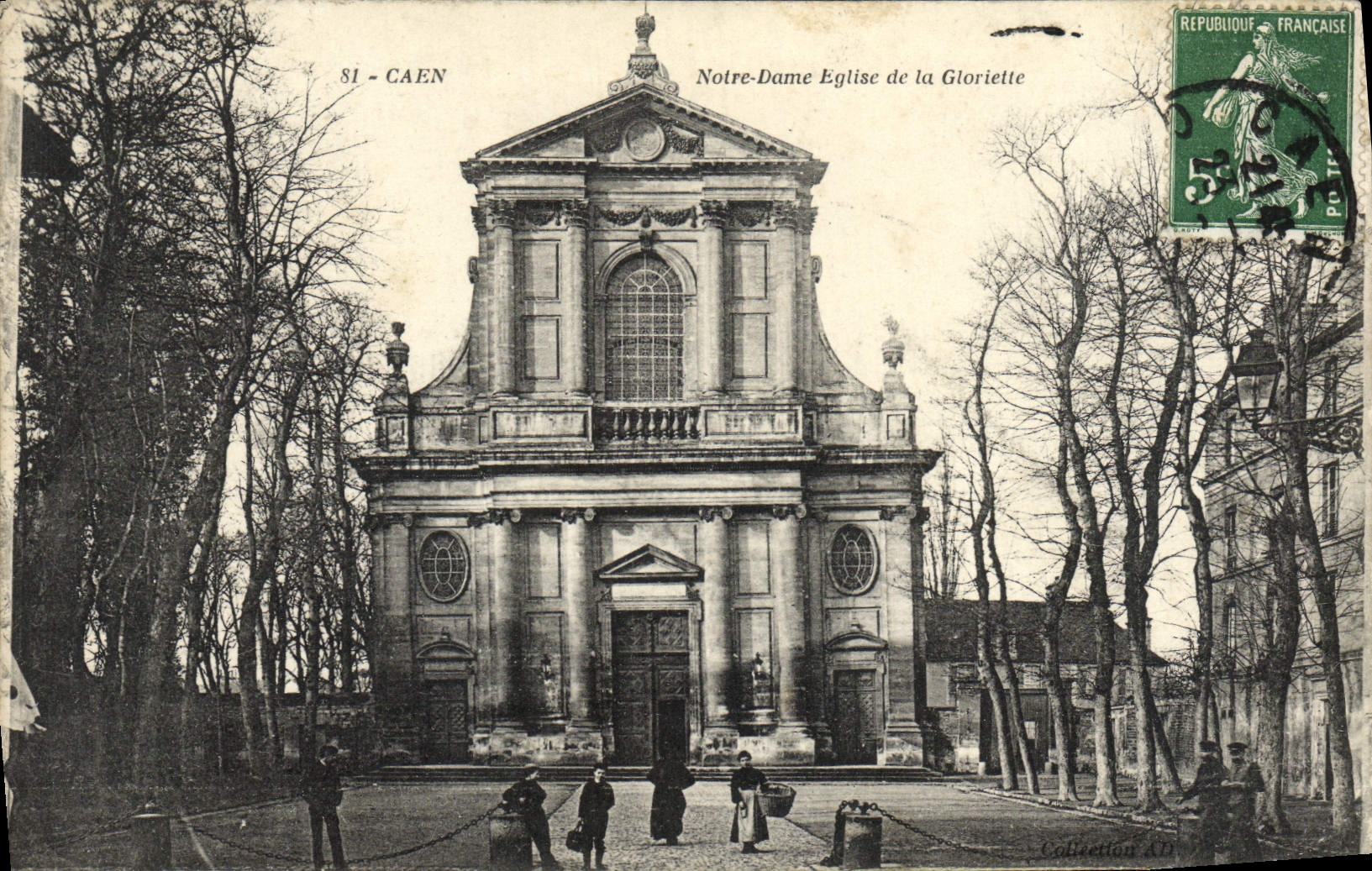 CPA Caen Notre dame eglise de la gloriette