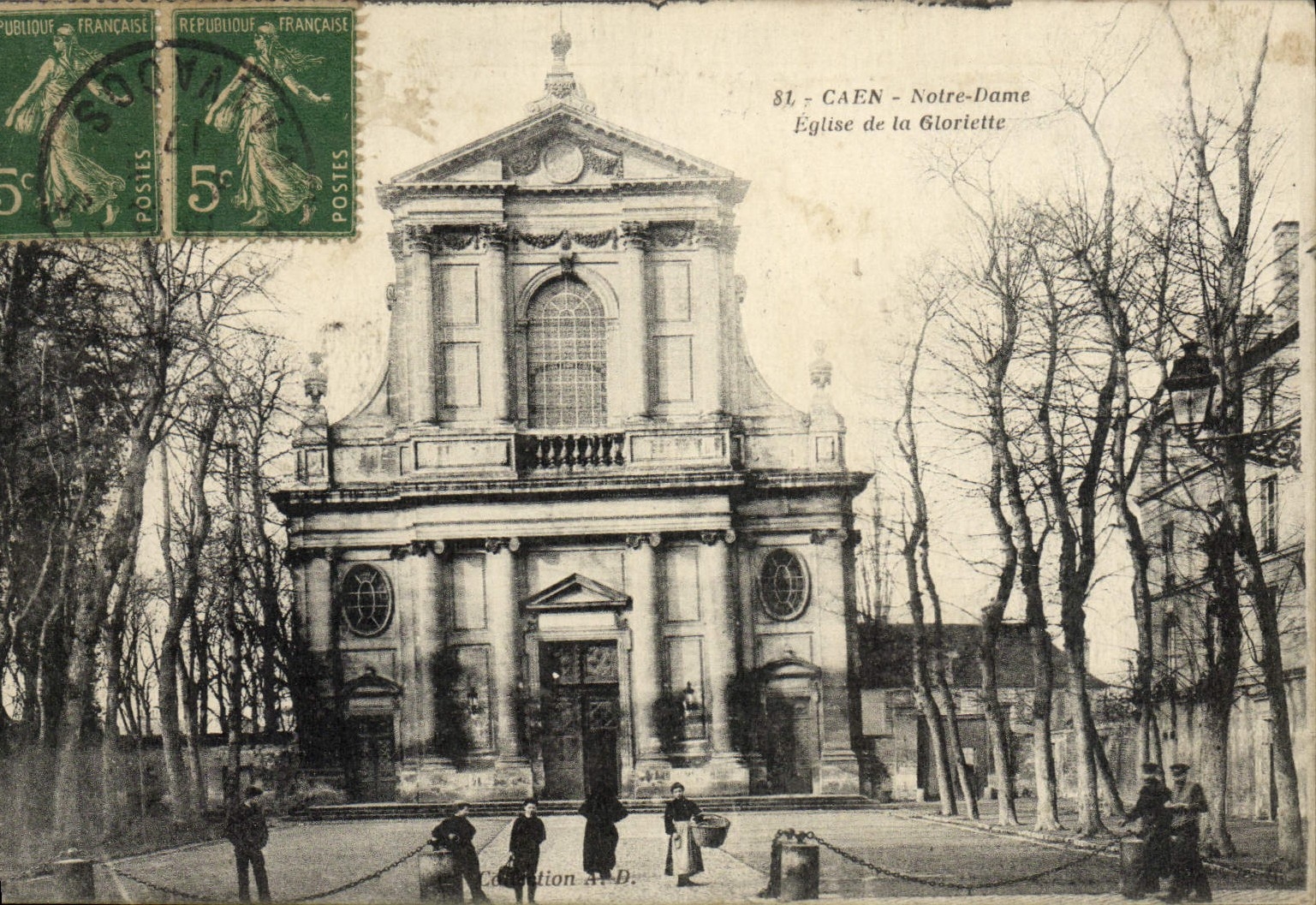 CPA Caen Notre dame eglise de la gloriette