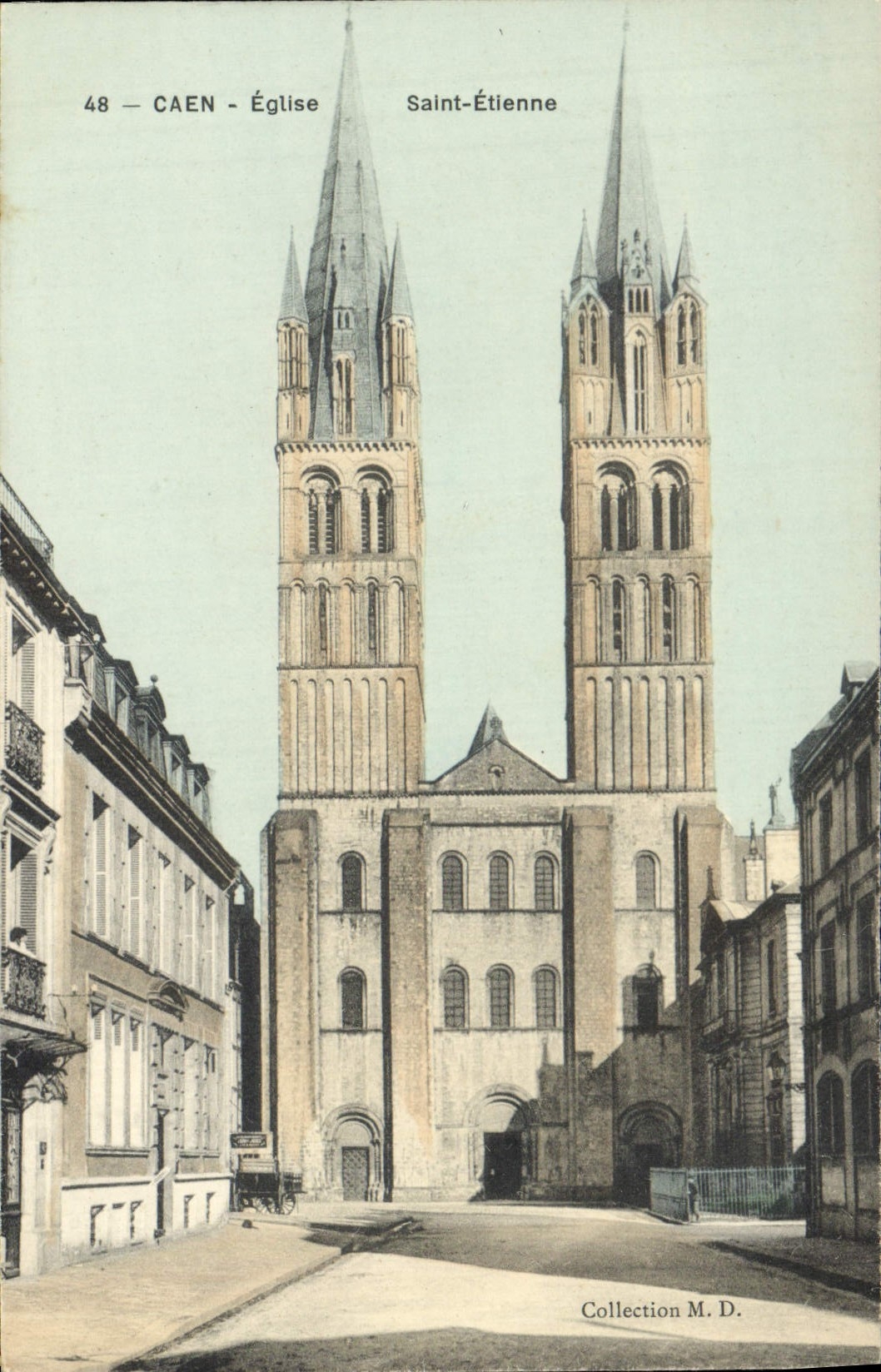 CPA Caen Eglise saint etienne